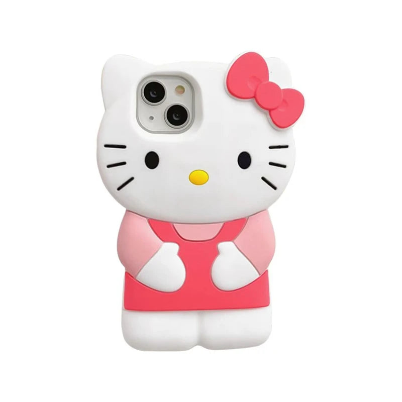 Hello Kitty 3D Cartoon Bow iPhone Case