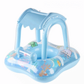 Baby Pool Float with Canopy Toddler Swimming Ring for Kids & Infants