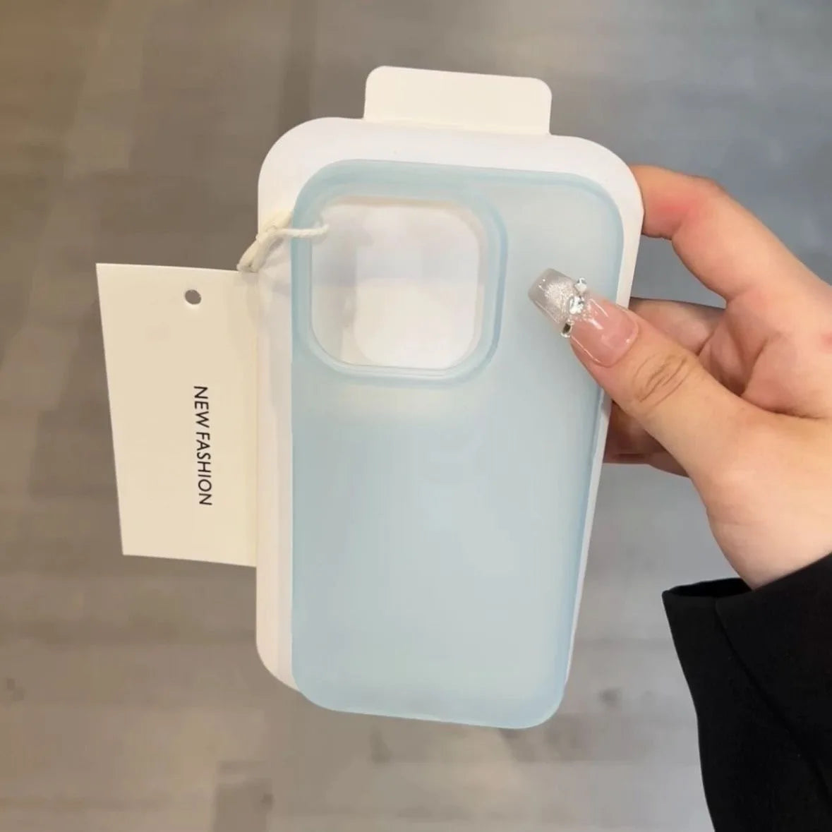 Transparent Candy Color Matte Silicone iPhone Case