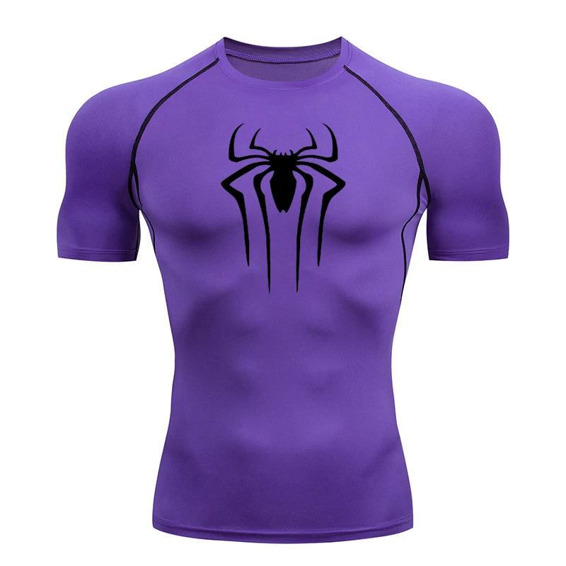 Men Compression Short Sleeve Quick Dry Gym Running Fitness T Shirt