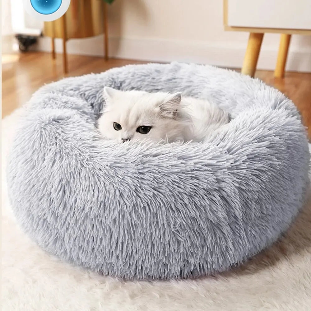 Warm Plush Cat Bed Soft Sleeping Nest for Cats and Dogs