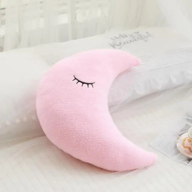 Cloud Moon Star Plush Pillow for Kids Room Decor