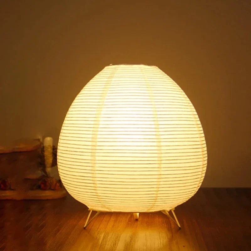 Paper Lantern LED Table Lamp Bedside Light for Bedroom Living Room Decor