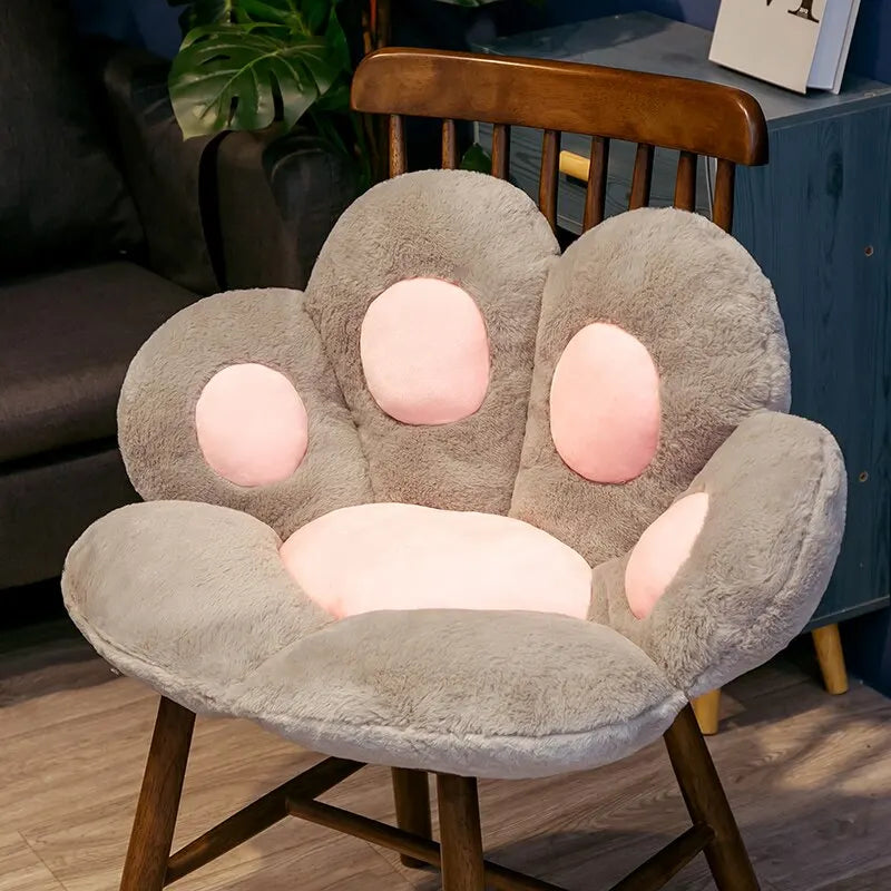 Cat Paw Plush Floor Cushion Soft Seat Pad for Chair Sofa