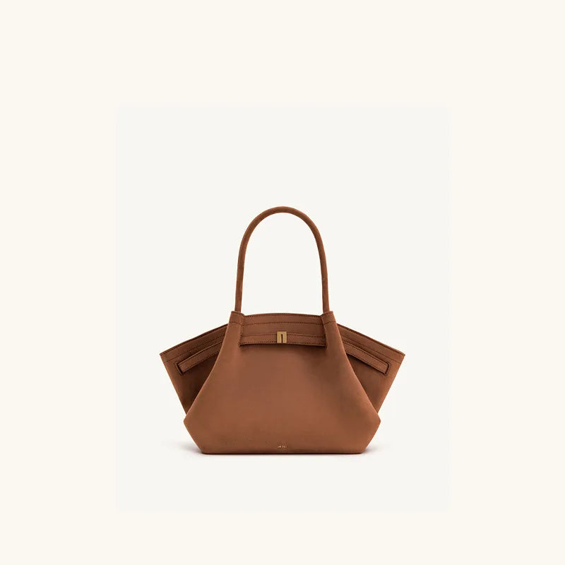 Dumpling Shoulder Bag Large Capacity Women Tote Handbag Minimalist Style