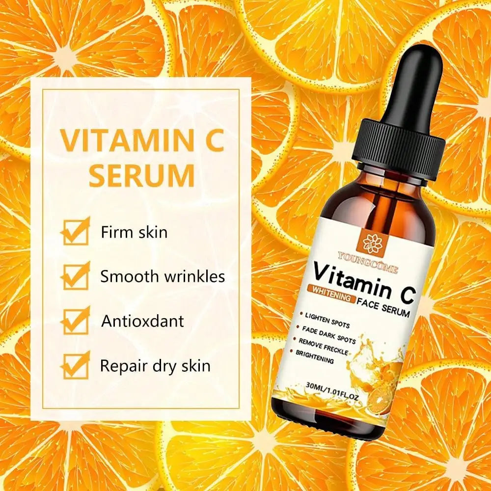 Vitamin C Serum – Brightening & Dark Spot Correcting Facial Essence with Hyaluronic Acid
