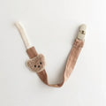 Bear Baby Pacifier Clip Chain Anti Drop Teether Strap