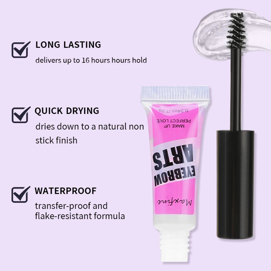 Eyebrow Styling Gel – Waterproof Long-Lasting Brow Fixing Gel for Natural Fluffy Brows