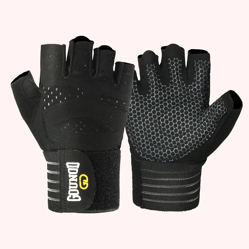 Weightlifting Gloves Wrist Support Anti Slip Gym Gloves