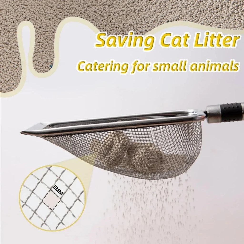 Metal Cat Litter Scoop – Stainless Steel Sifter for Easy Litter Cleaning