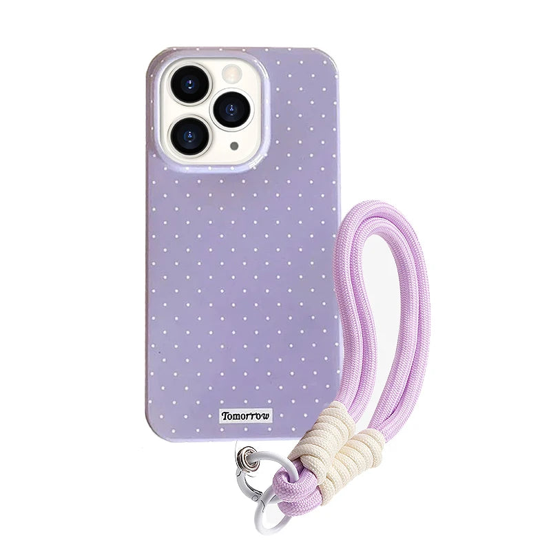 Polka Dot Small Fresh Mobile iPhone Case