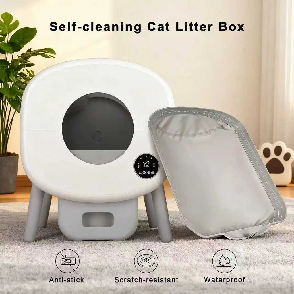 Automatic Cat Litter Box Liner Soft Fabric Removable Replacement Mat