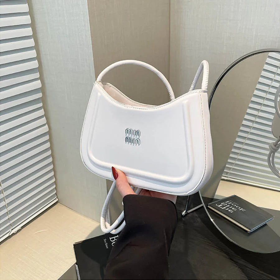 Women Crescent Crossbody Shoulder Bag Korean Style 2025