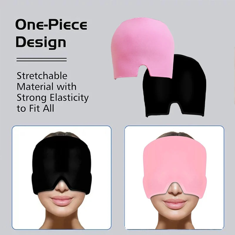 Migraine Relief Ice Cap Cold Compress Headache Hat