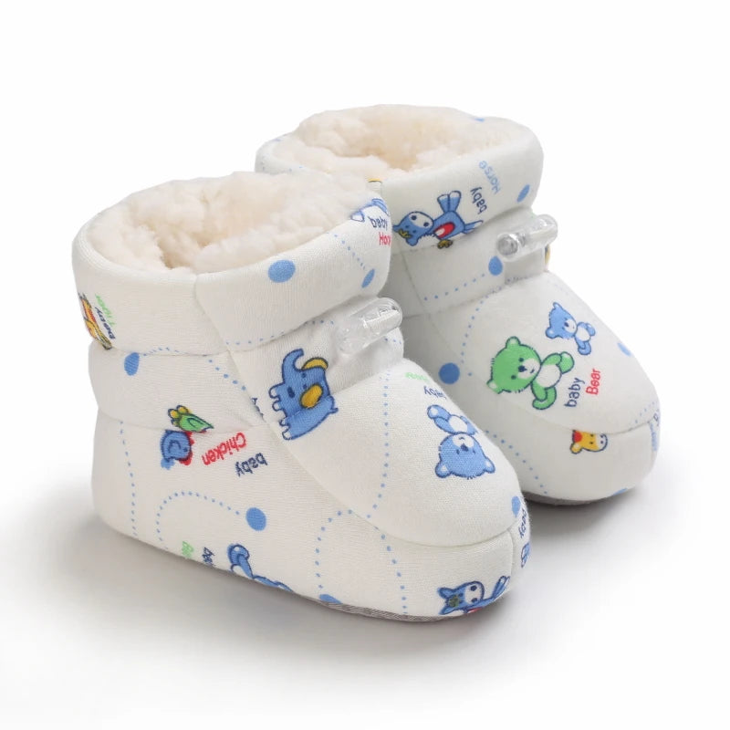 Baby Winter Cartoon Boots Soft Sole Anti Slip Toddler Shoes