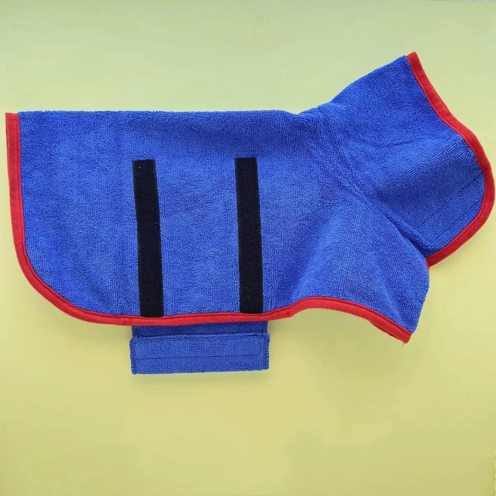 Absorbent Dog Bathrobe Quick Dry Pet Towel