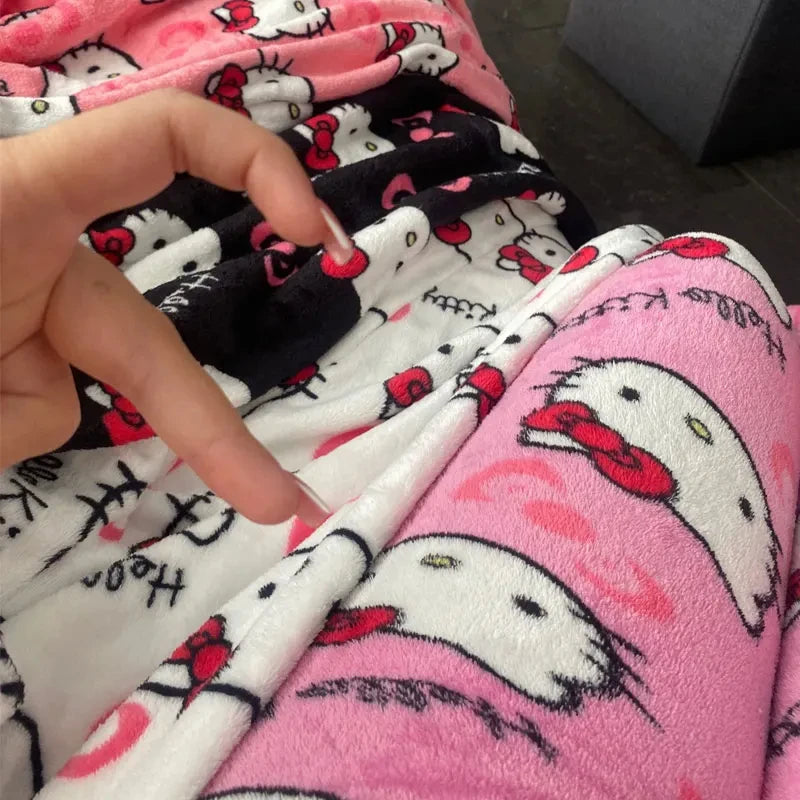 Hello Kitty Pajama Pants Cartoon Sanrio Women Sleepwear Home Trousers