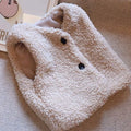 Baby Lamb Wool Plush Vest Warm V Neck Winter Coat for Kids