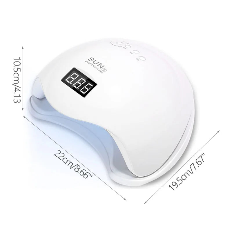 UV LED Nail Lamp – Professional Gel Nail Dryer with Timer & Auto Sensor