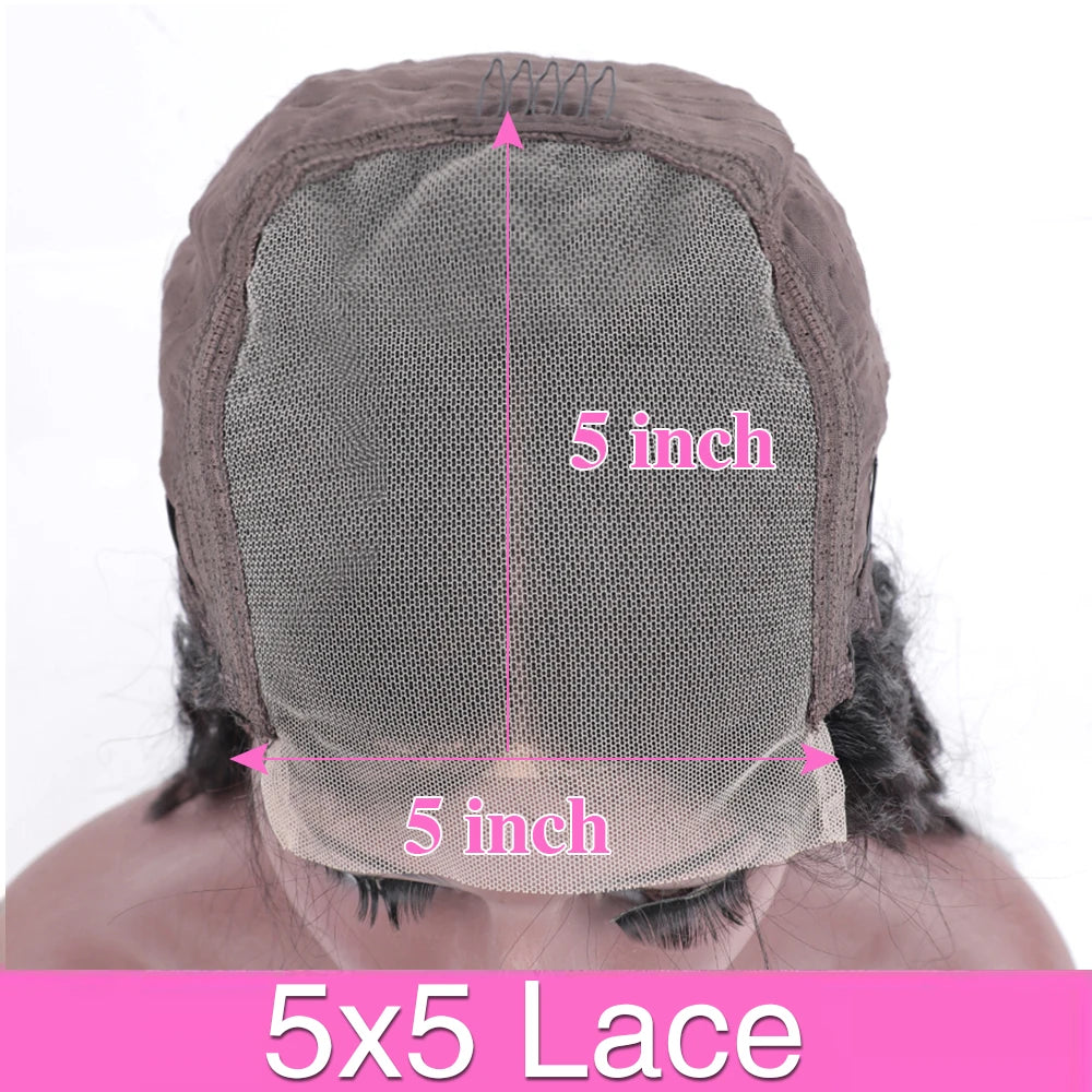 Deep Wave 5x5 Closure Wig – HD Lace Curly Human Hair Wig (Beginner Friendly)