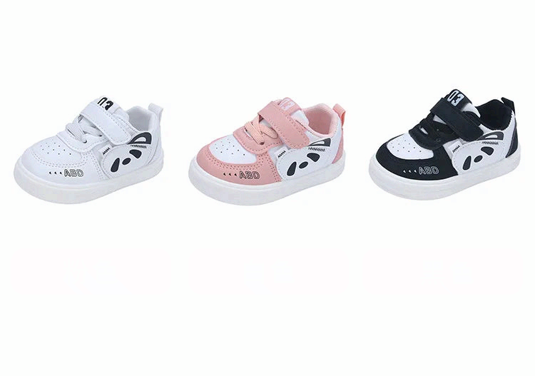 Kids PU Leather Sneakers Non Slip Casual Running Shoes for Boys Girls