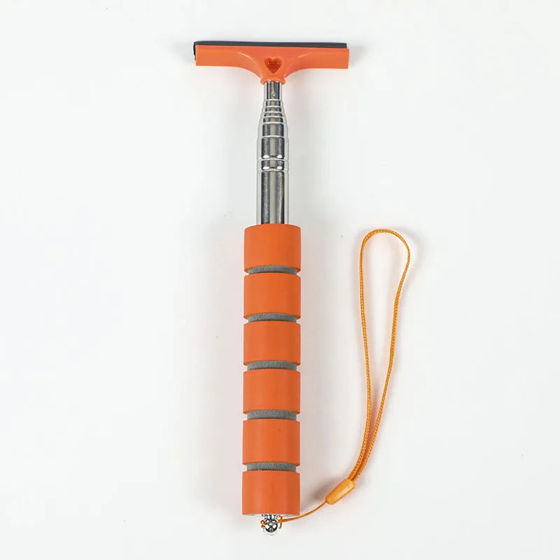 Car Rearview Mirror Cleaning Tool Telescopic Glass Wiper and Window Cleaner