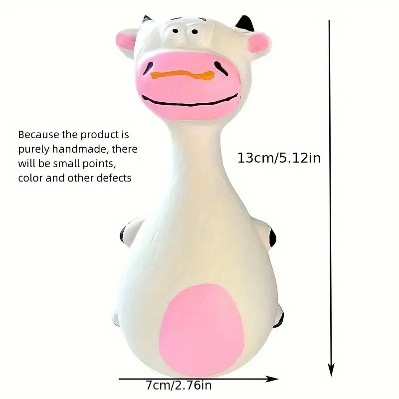 Squeaky Rubber Chew Toy for Small and Medium Dogs