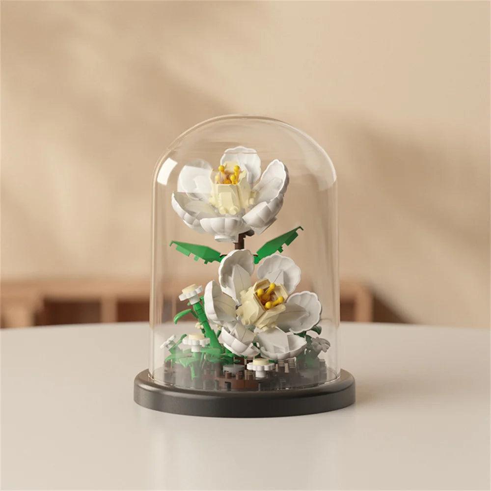 Eternal Flower Bouquet Building Blocks Bonsai Potted Plant DIY Model Toy Gift