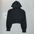 Women Hooded Running Jacket Lightweight Sportswear for Gym Yoga and Outdoor Running