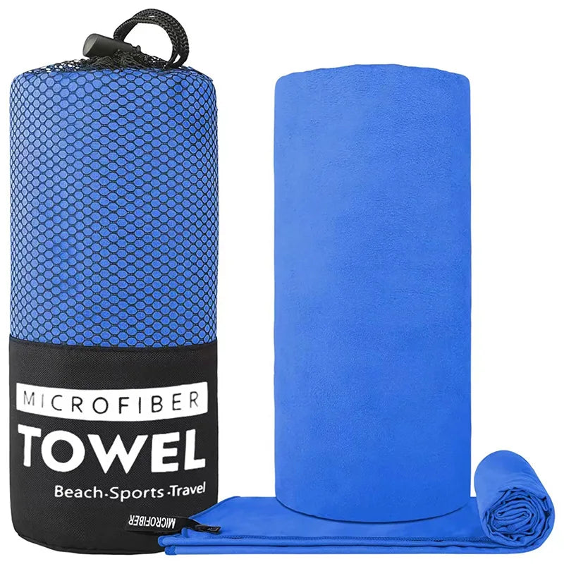 Quick Dry Microfiber Beach Towel Travel Hiking Gym Swimming Camping