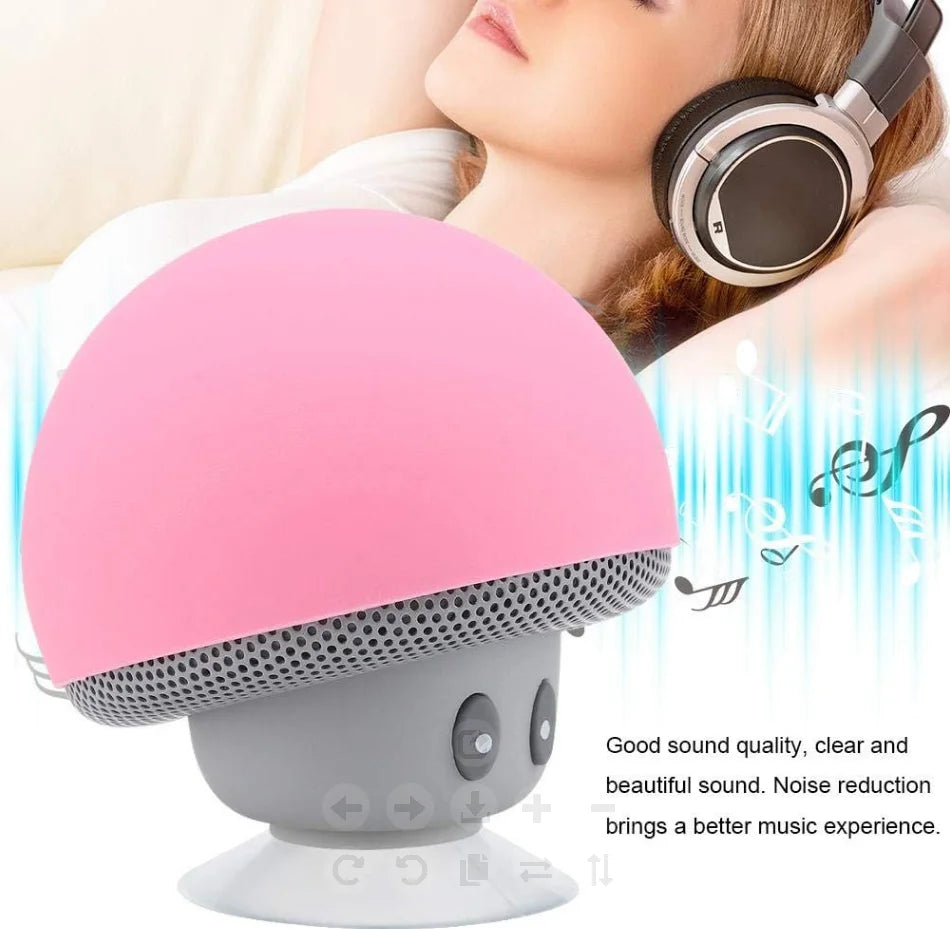 Portable Wireless Bluetooth Speaker with Suction Cup Subwoofer
