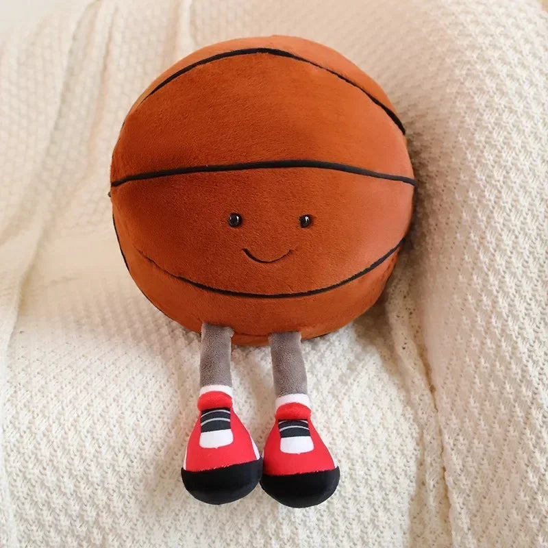 Football Basketball Plush Pet Toy for Dogs and Cats