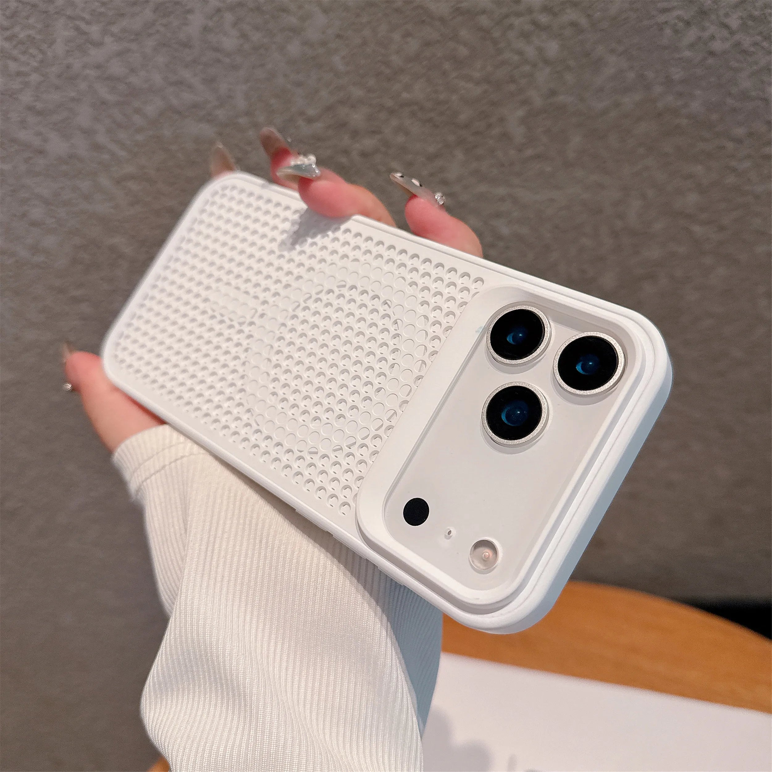 Breathable Mesh Heat Dissipation Magnetic iPhone Case