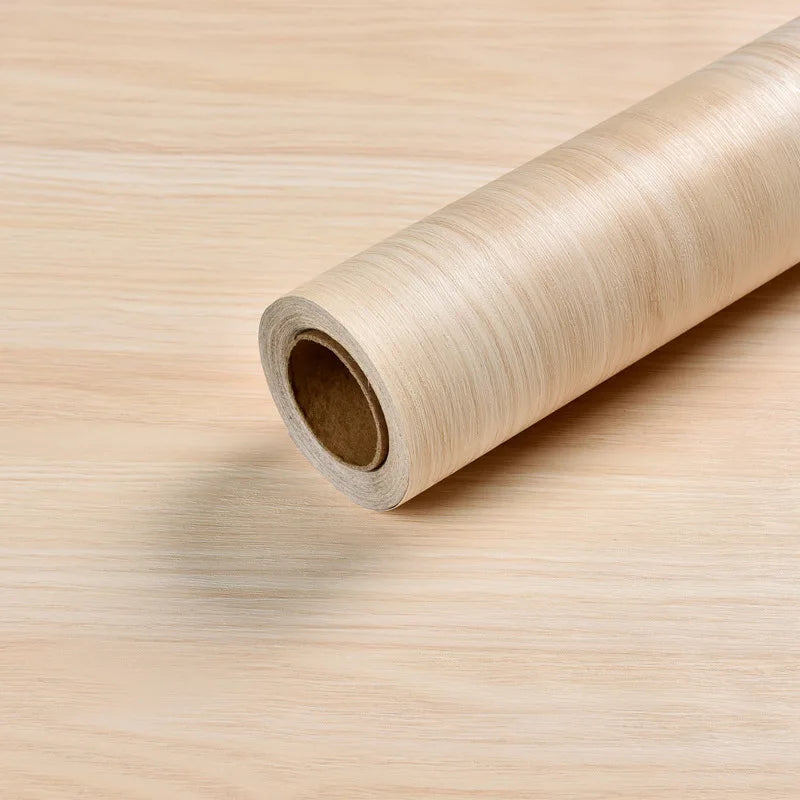 Peel and Stick Wood Grain Floor Sticker Self Adhesive Scratch Resistant Flooring