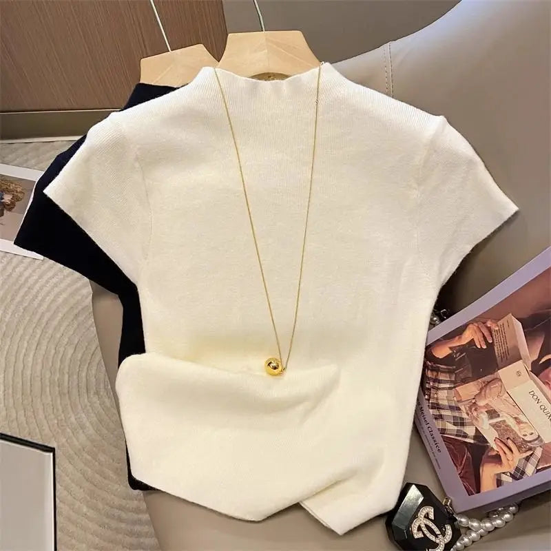 Women Slim Fit Turtleneck Knit Sweater