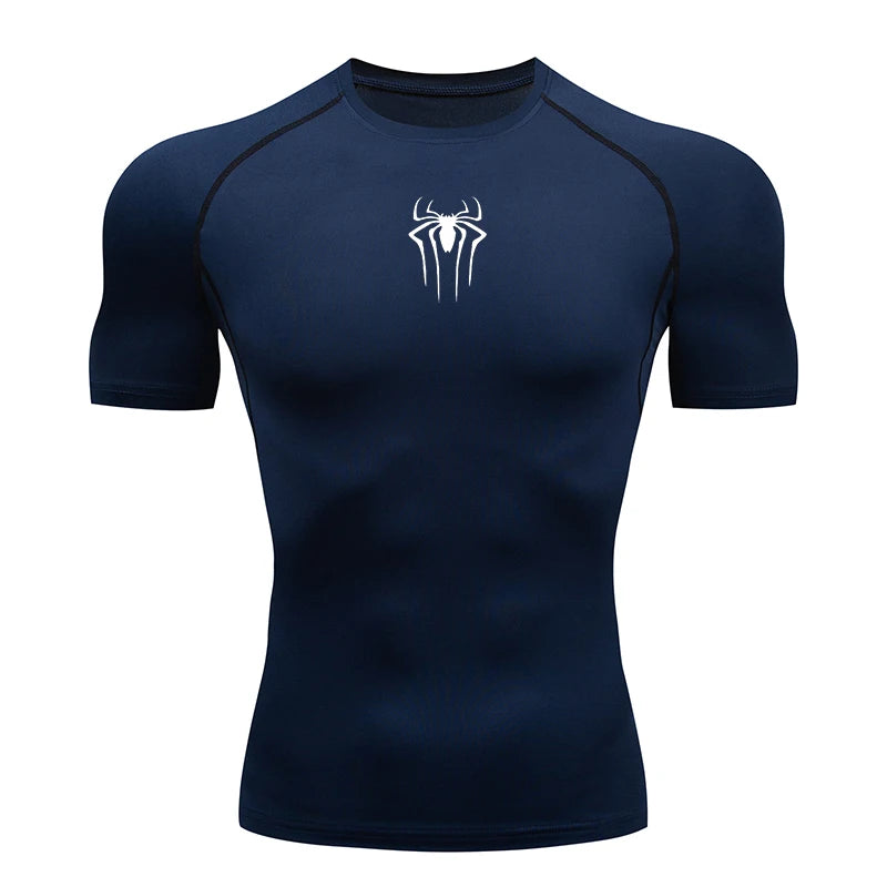 Men Compression Short Sleeve Quick Dry Gym Running Fitness T Shirt