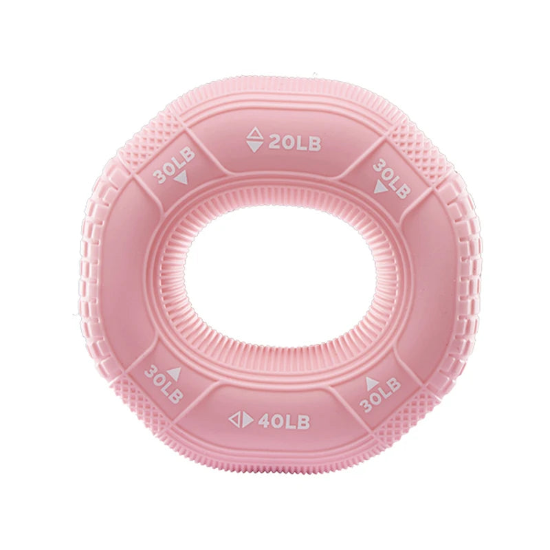 Silicone Hand Grip Strength Trainer 20–90LB Finger Forearm Exerciser Gym Grip Ring