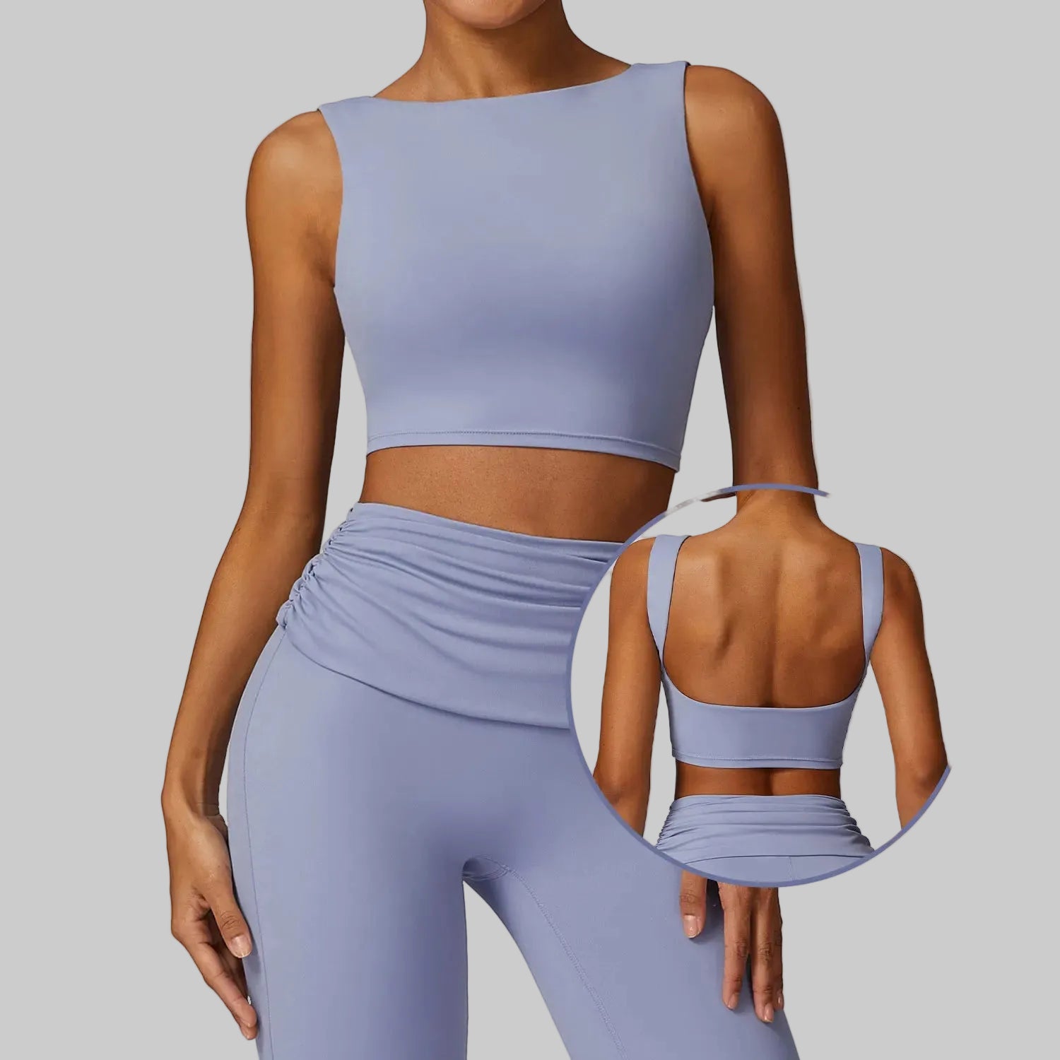 Women’s High Support Open Back Sports Bra with Removable Pads