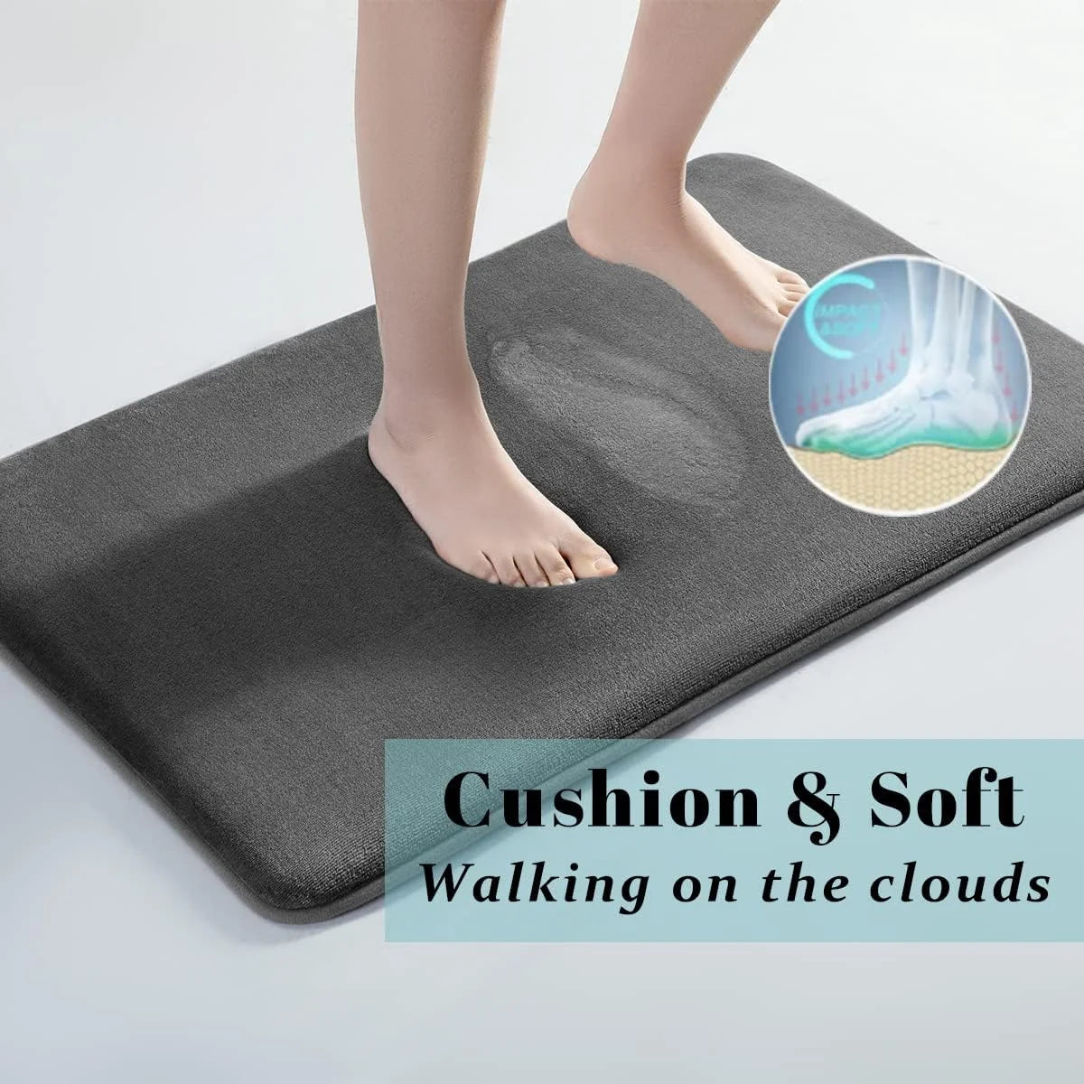 Super Absorbent Bath Mat Non Slip Bathroom Floor Rug