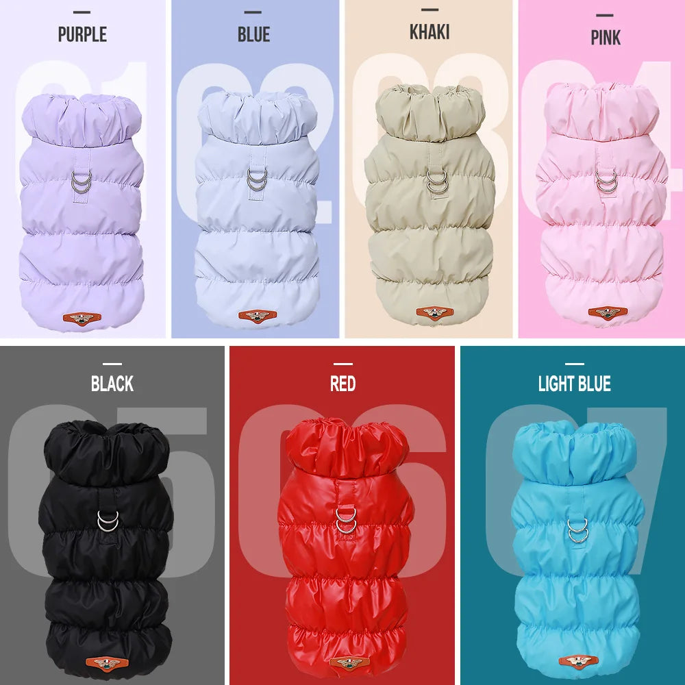 Warm Winter Dog Coat Soft Padded Jacket for Small and Medium Dogs and Cats