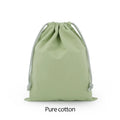 Cotton Drawstring Storage Bag Reusable Canvas Gift Pouch Dustproof Organizer