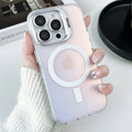 Color Change MagSafe Magnetic Metal Stand Lens Protection iPhone Case