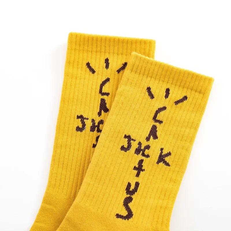Cactus Jack Cotton Crew Socks Men 3 Pairs Box Free Shipping