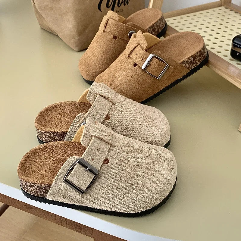 Kids Breathable Outdoor Slippers Casual Flat Indoor Outdoor Shoes