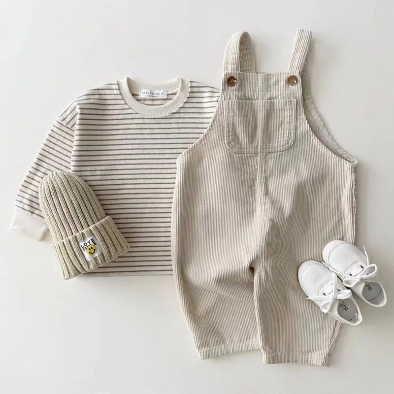 Kids Denim Romper Sleeveless Jumpsuit for Toddler Boys & Girls
