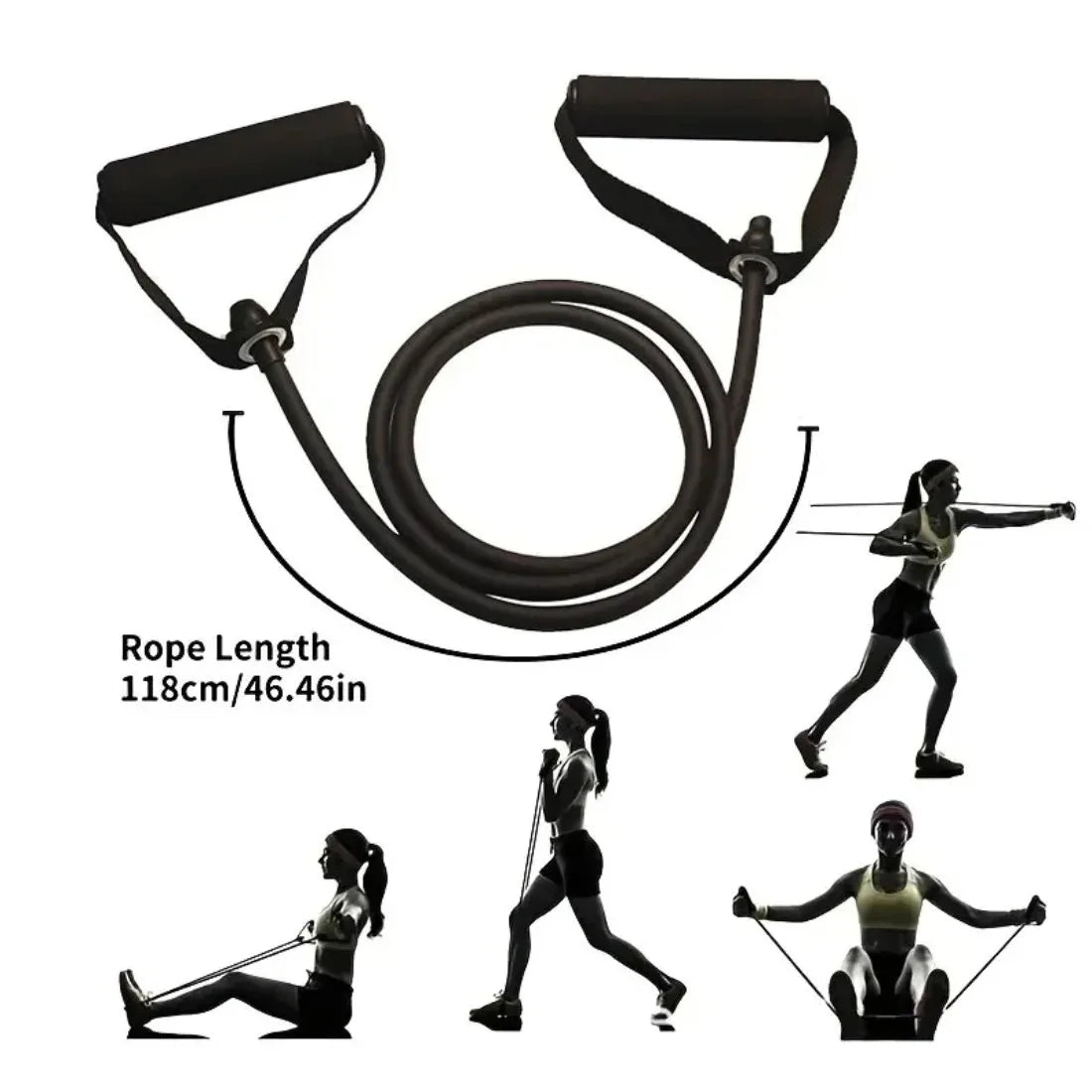 Resistance Bands Set with Handles Home Gym Strength Training Equipment
