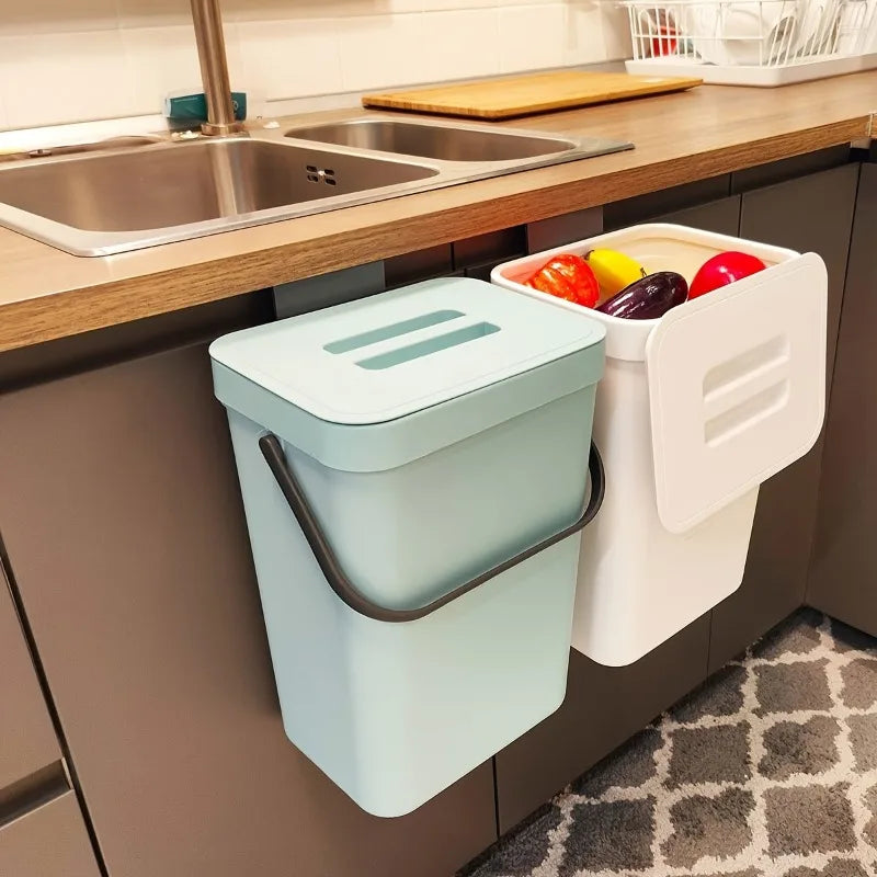 Quiet Close Trash Can 3/5L Sealed Eco Friendly Kitchen Office Bin