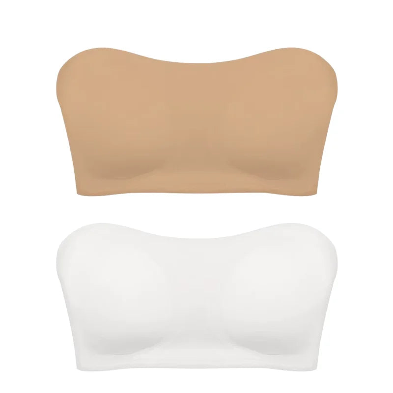 Women Strapless Push Up Bra Seamless Anti Slip Invisible Tube Top