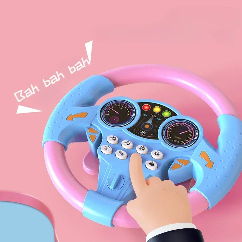 Baby Steering Wheel Toy Early Education Stroller Toy
