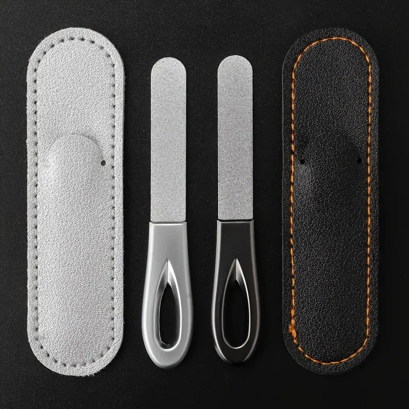 Stainless Steel Diamond Nail File Durable for Finger Toe Thick Nails